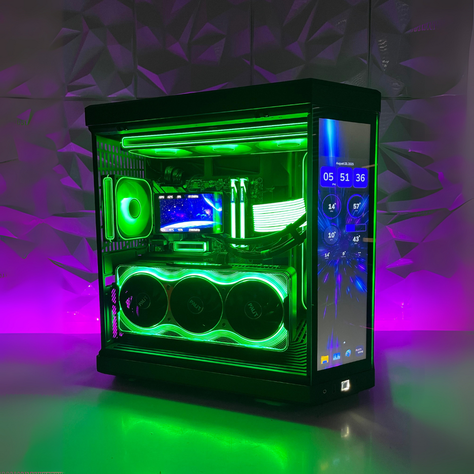 🎄XMAS SALE🎄HYTE PC - RTX 5090 • RYZEN 9-9900X3D • 128GB RAM • 2TB SSD