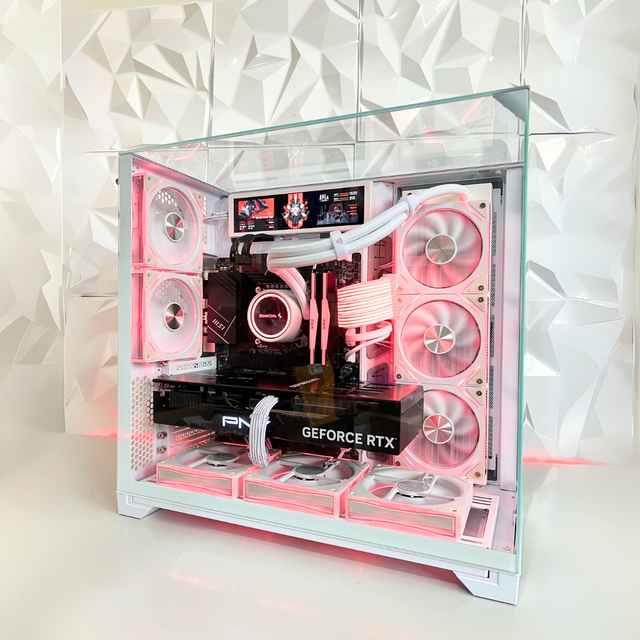 Lian Li VISION SNOW PC - RTX 5080 16GB - R7-7800X3D -R9-9950X3D - Intel Ultra