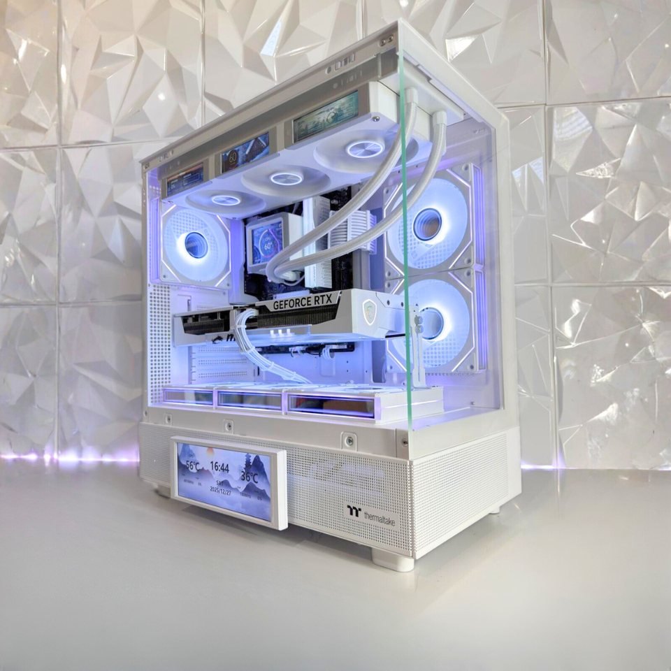 AURORA S GAMING & AI PC - RTX 5070 Ti WHITE - R7-9800X3D - 64GB RAM - 2TB SSD