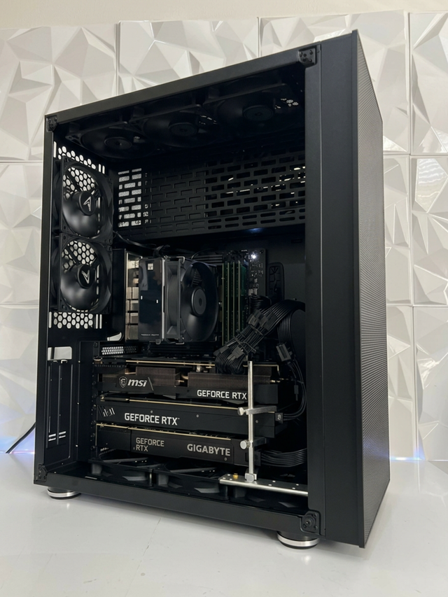 CHINOOK AI MAX PC - 3 x RTX 3090s 72GB VRAM - 64/128GB DDR4 - RYZEN 7/9 - 1TB SSD