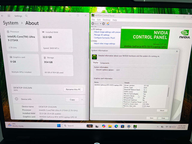 Lenovo Legion 5i – Ultra 9-275HX | 32GB | 1TB SSD | RTX 5070 | 2K 165Hz | 1Y WTY