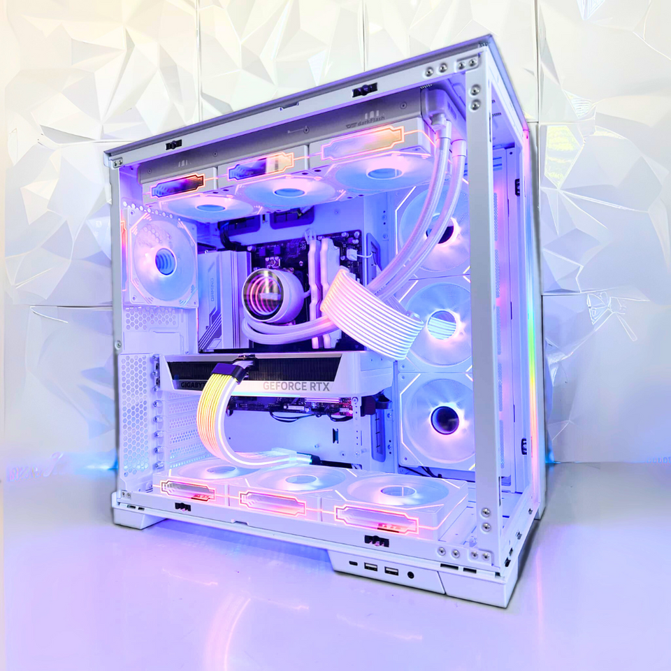 Lian Li EVO RGB X SNOW - RTX 5090 - RYZEN 7800X3D - 9950X3D & INTEL ULTRA