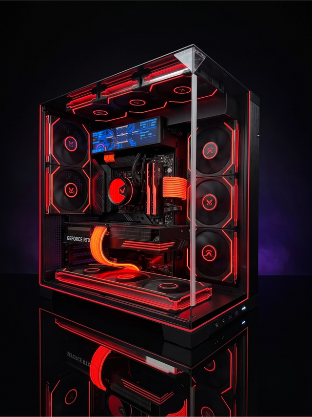 VISION ONYX A70 PC - RTX 5070 Ti - RYZEN 7-9800X3D - 64GB RAM - 2TB SSD