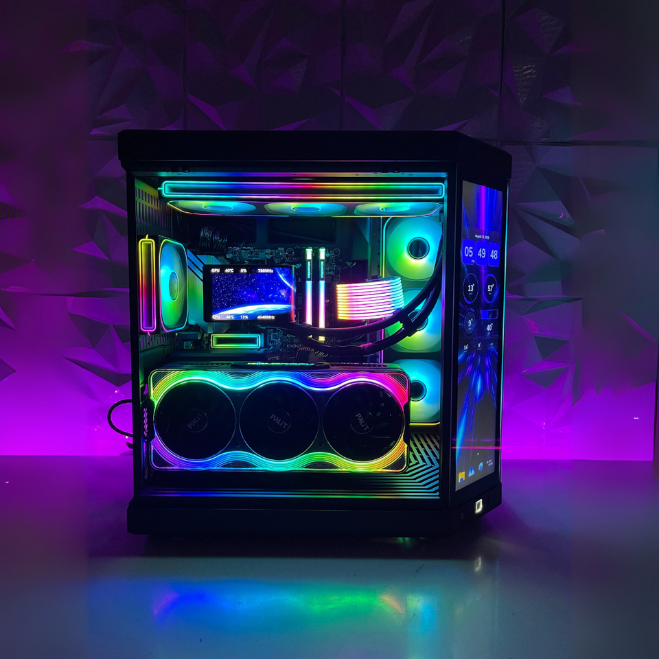 🎄XMAS SALE🎄HYTE PC - RTX 5090 • RYZEN 9-9900X3D • 128GB RAM • 2TB SSD