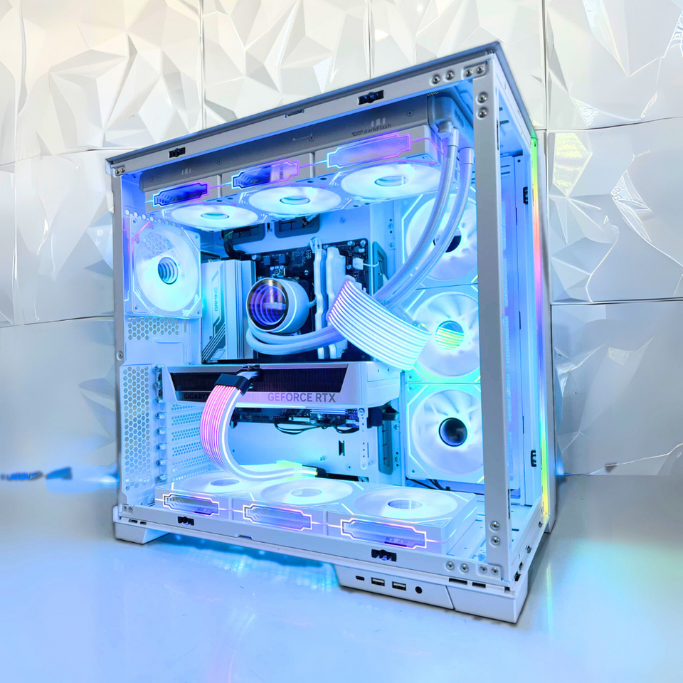 Lian Li EVO RGB X SNOW - RTX 5090 - RYZEN 7800X3D - 9950X3D & INTEL ULTRA