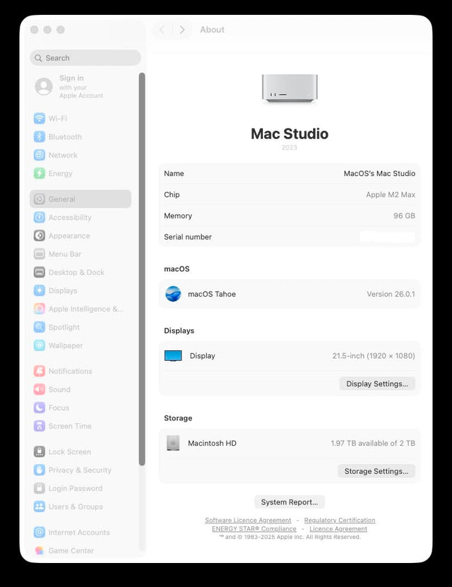 🔥In Stock🔥Mac Studio 2023 M2 Max - 96GB RAM - 2TB SSD - M2 MAX GPU - 2 Year WTY