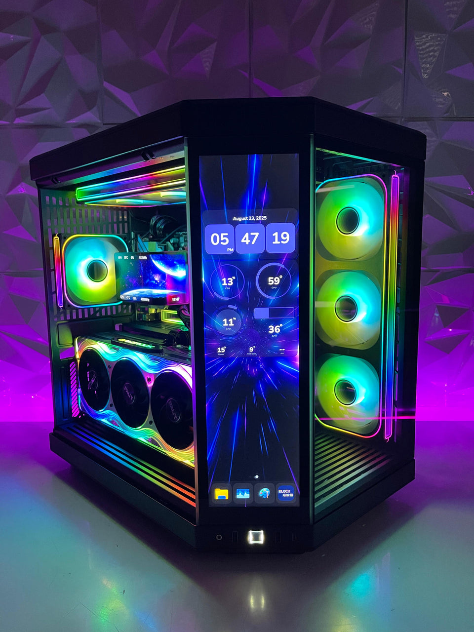 🎄XMAS SALE🎄HYTE PC - RTX 5090 • RYZEN 9-9900X3D • 128GB RAM • 2TB SSD