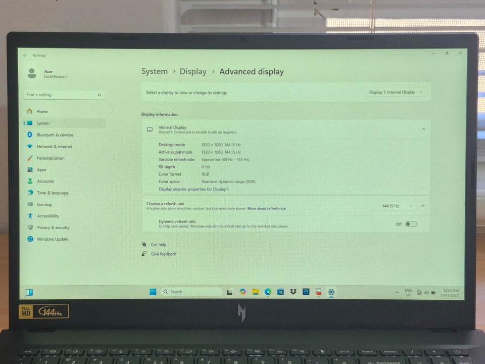 š„BLACK FRIDAYš„Acer Nitro V 15 - i9-13900H - 32GB DDR5 - 1TB SSD - RTX 4050 6GB - 144Hz