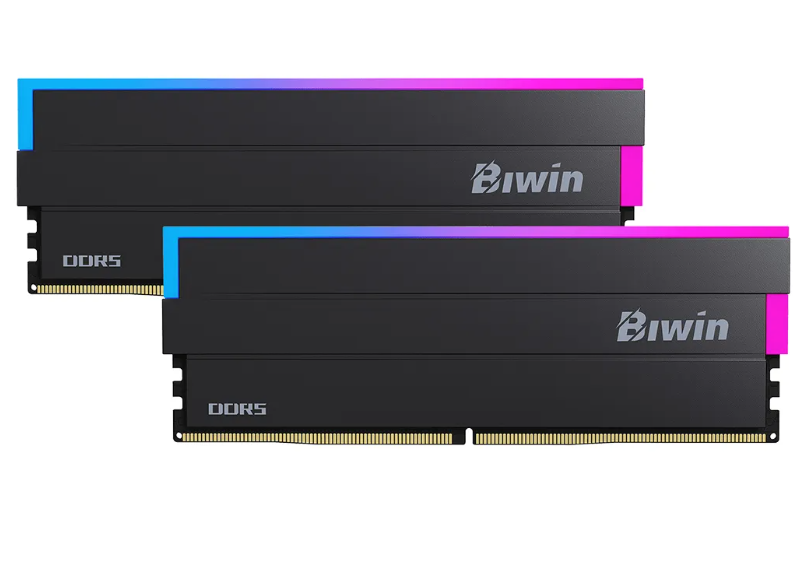 Biwin Black Opal DW100 RGB 32GB (2 x 16GB) DDR5 6000MHz CL36 Desktop RAM - Black