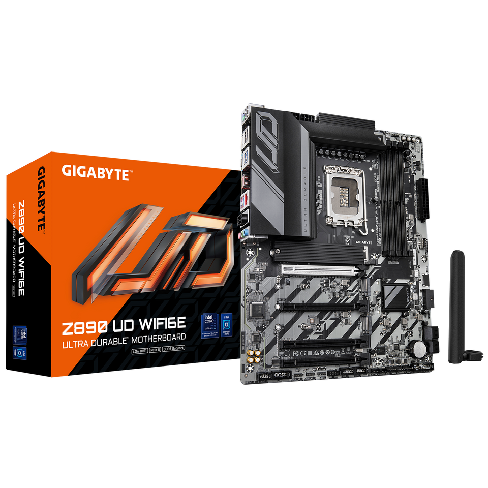 3-YEAR WARRANTY - Gigabyte Z890 UD WIFI 6E DDR5 LGA1851 ATX Motherboard