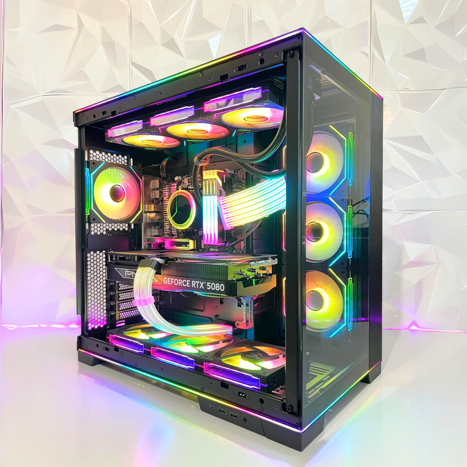 π Lian Li EVO RGB ONYX PC | RTX 5070/5070 Ti - R5-7500F β 9800X3D - 9950X3Dπ