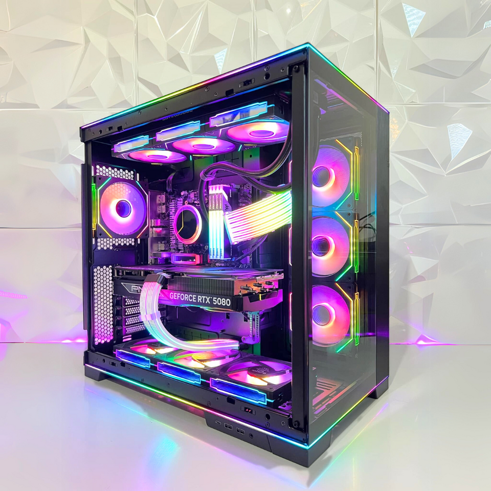 π Lian Li EVO RGB ONYX PC | RTX 5070/5070 Ti - R5-7500F β 9800X3D - 9950X3Dπ