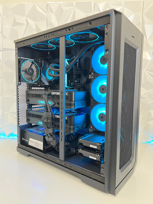 Deep-Learning AI ULTRA - Threadripper 9960X- Dual RTX 5090s - 96/192GB ECC - 4TB SSD