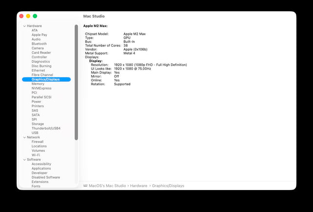 š„In Stockš„Mac Studio 2023 M2 Max - 96GB RAM - 2TB SSD - M2 MAX GPU - 2 Year WTY