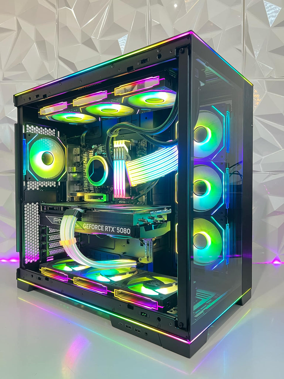 π Lian Li EVO RGB ONYX PC | RTX 5070/5070 Ti - R5-7500F β 9800X3D - 9950X3Dπ