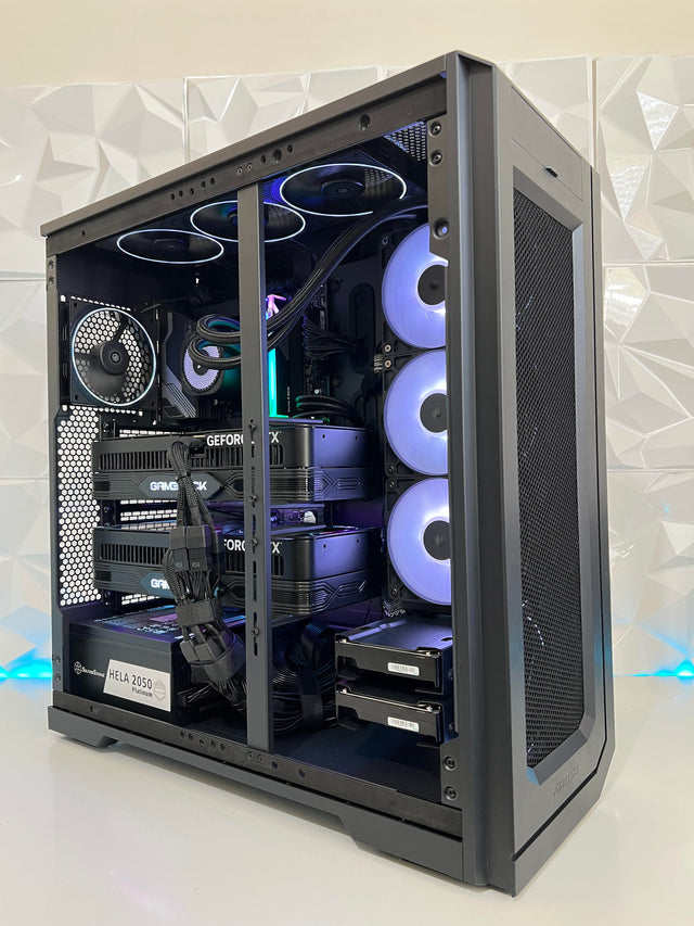 Deep-Learning AI Lite PC - RYZEN 9-9950X - 2 x RTX 5060 Ti 32GB - 64GB DDR5 - 2TB SSD