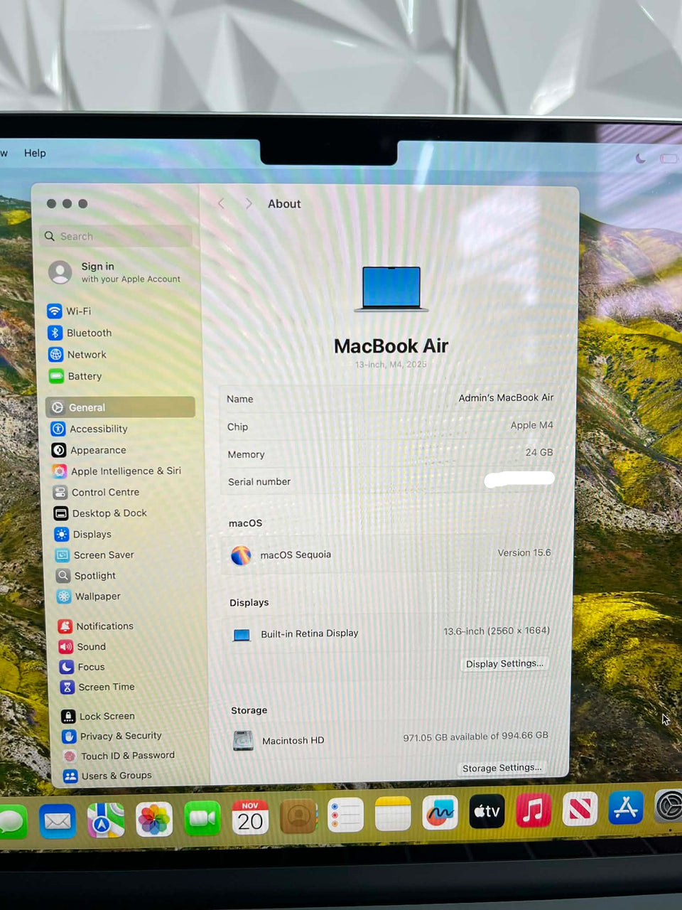 š„BLACK FRIDAYš„Macbook Air 13 2025 - M4 CPU - 24GB RAM - 1TB SSD - WTY 10/26