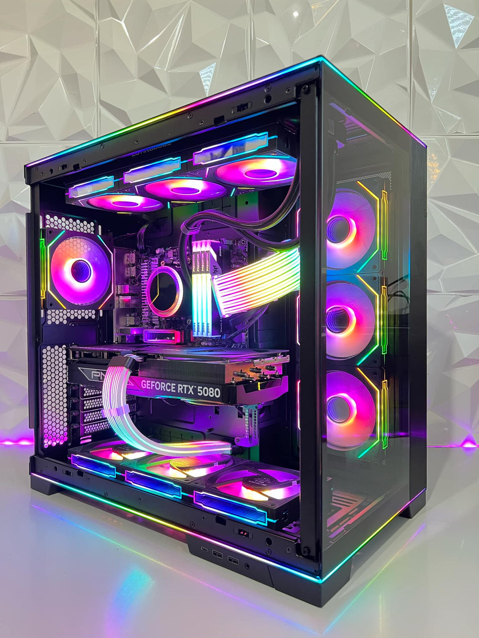 π Lian Li EVO RGB ONYX PC | RTX 5070/5070 Ti - R5-7500F β 9800X3D - 9950X3Dπ