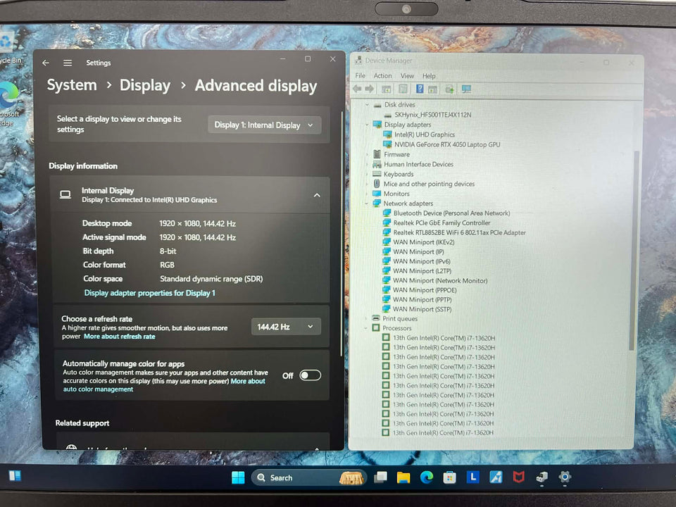 Lenovo LOQ Gaming Laptop - i7-13620H - RTX 4050 - 16GB DDR5 - 1TB SSD - 144Hz