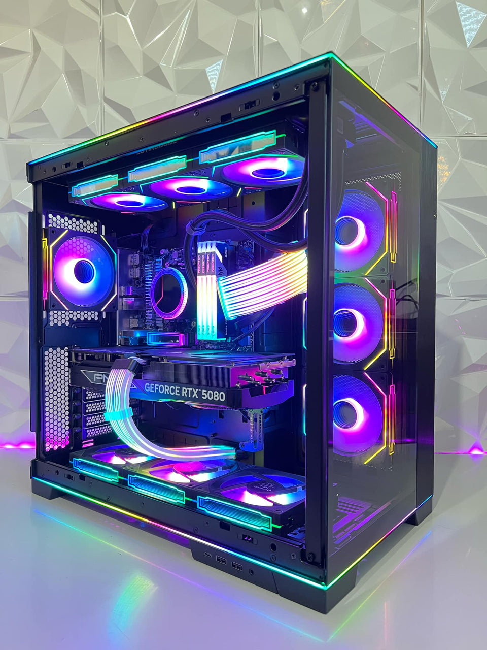 π Lian Li EVO RGB ONYX PC | RTX 5070/5070 Ti - R5-7500F β 9800X3D - 9950X3Dπ