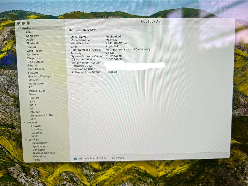 š„BLACK FRIDAYš„Macbook Air 13 2025 - M4 CPU - 24GB RAM - 1TB SSD - WTY 10/26