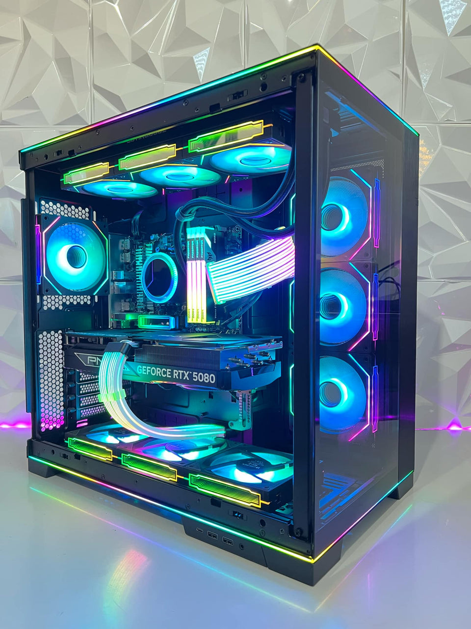 π Lian Li EVO RGB ONYX PC | RTX 5070/5070 Ti - R5-7500F β 9800X3D - 9950X3Dπ