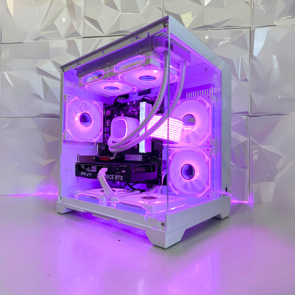 🔥SALE🔥TOPAZ SNOW PC - RTX 5070/5070 Ti - R5-7500F – 7800X3D - 9800X3D