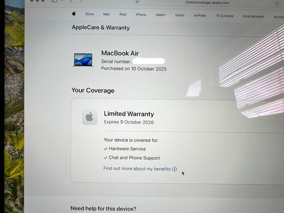 š„BLACK FRIDAYš„Macbook Air 13 2025 - M4 CPU - 24GB RAM - 1TB SSD - WTY 10/26