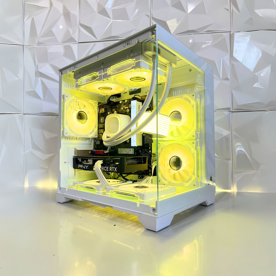 🔥SALE🔥TOPAZ SNOW PC - RTX 5070/5070 Ti - R5-7500F – 7800X3D - 9800X3D