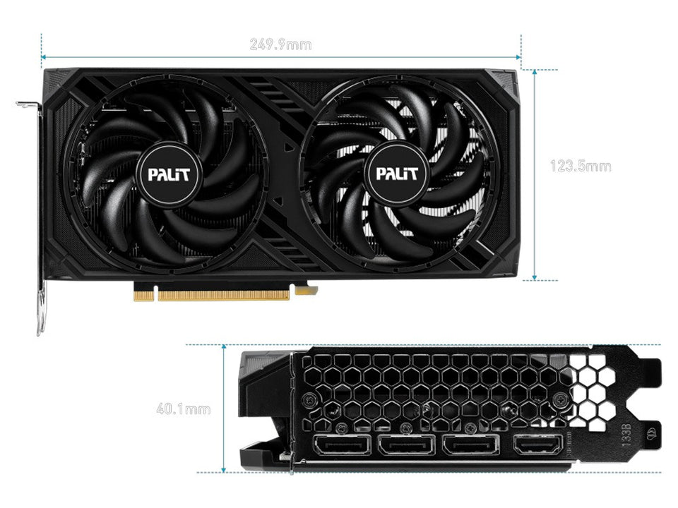 Palit Dual GeForce RTX™ 4060 Ti 8GB GDDR6 Graphics Card - 3-Year Warranty