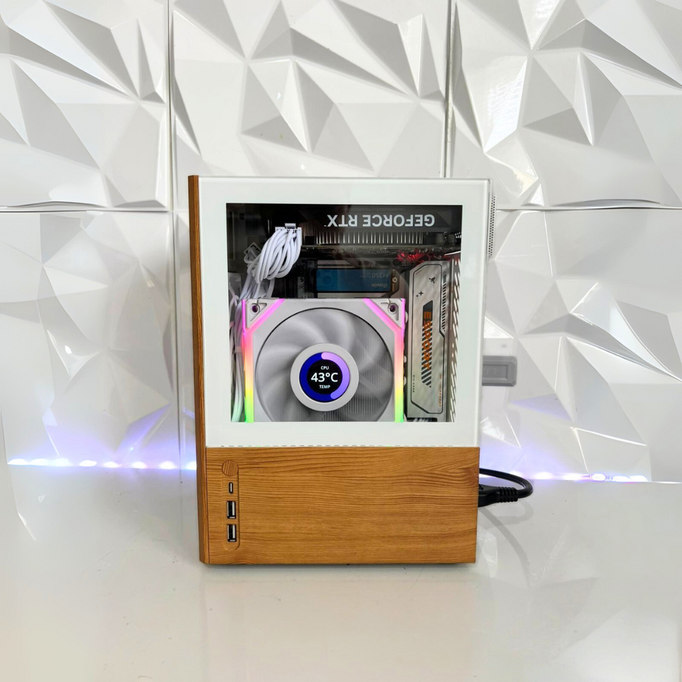 🔥SALE🔥RIDER x SNOW ITX PC - RYZEN 7-7800X3D - RTX 4060 - 32GB DDR5 - 1TB SSD