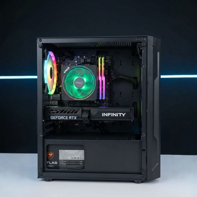 🈹MONTHLY SALE🈹TRINITY ONYX PC - RTX 5050 & 5060 - RYZEN 5-5500/5700X