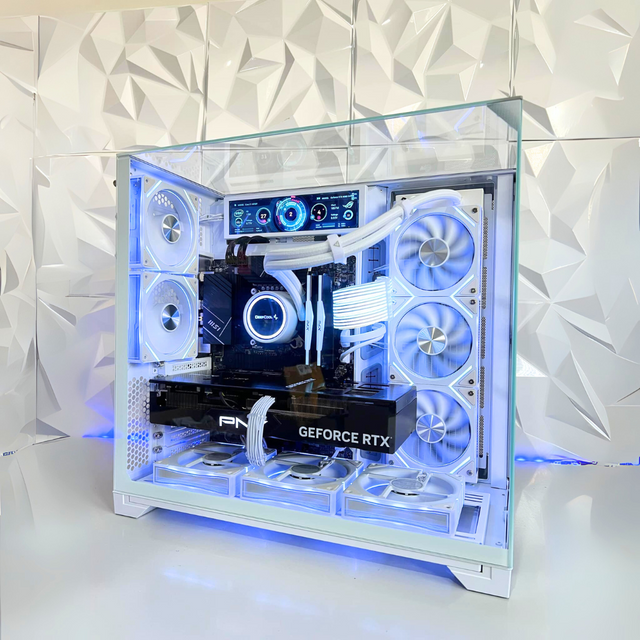 Lian Li VISION SNOW PC - RTX 5080 16GB - R7-7800X3D -R9-9950X3D - Intel Ultra