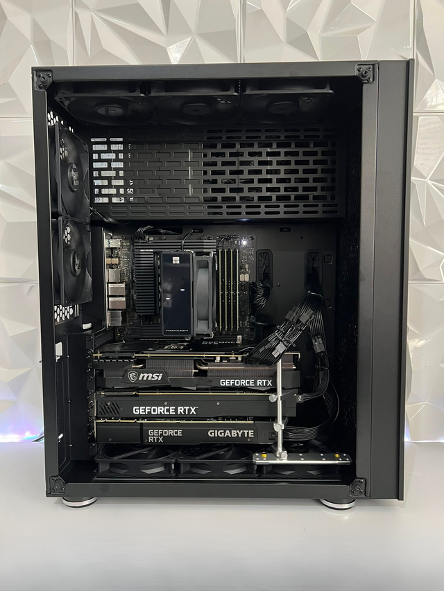CHINOOK AI MAX PC - 3 x RTX 3090s 72GB VRAM - 64/128GB DDR4 - RYZEN 7/9 - 1TB SSD