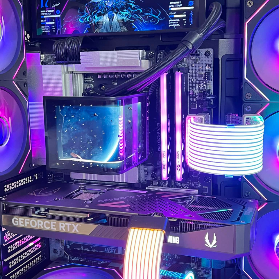 ☀️SUMMER SALE☀️VISION ONYX PC - RTX 5070 Ti - RYZEN 7-9800X3D - 32GB - 2TB SSD