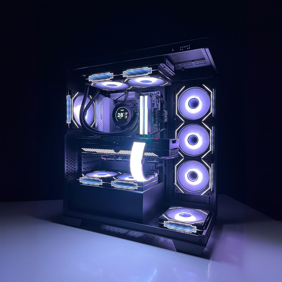 ❄️WINTER SALE❄️ Dark Fusion PC – RTX 5070/5070 Ti/5080 - R7-7800X3D & 9950X3D