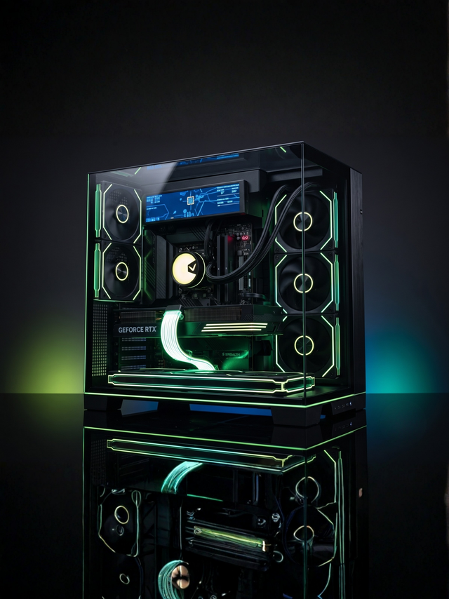 VISION ONYX A70 PC - RTX 5070 Ti - RYZEN 7-9800X3D - 64GB RAM - 2TB SSD