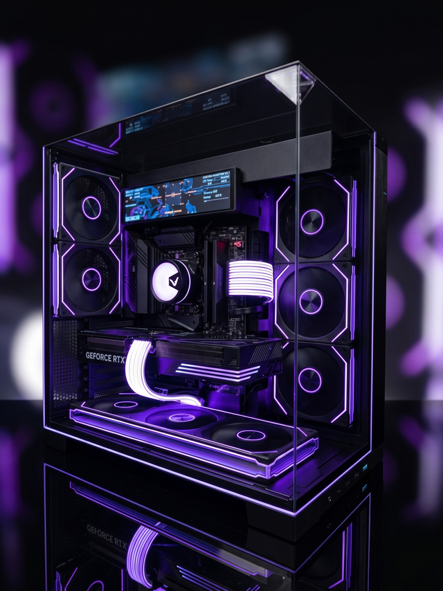 VISION ONYX A70 PC - RTX 5070 Ti - RYZEN 7-9800X3D - 64GB RAM - 2TB SSD