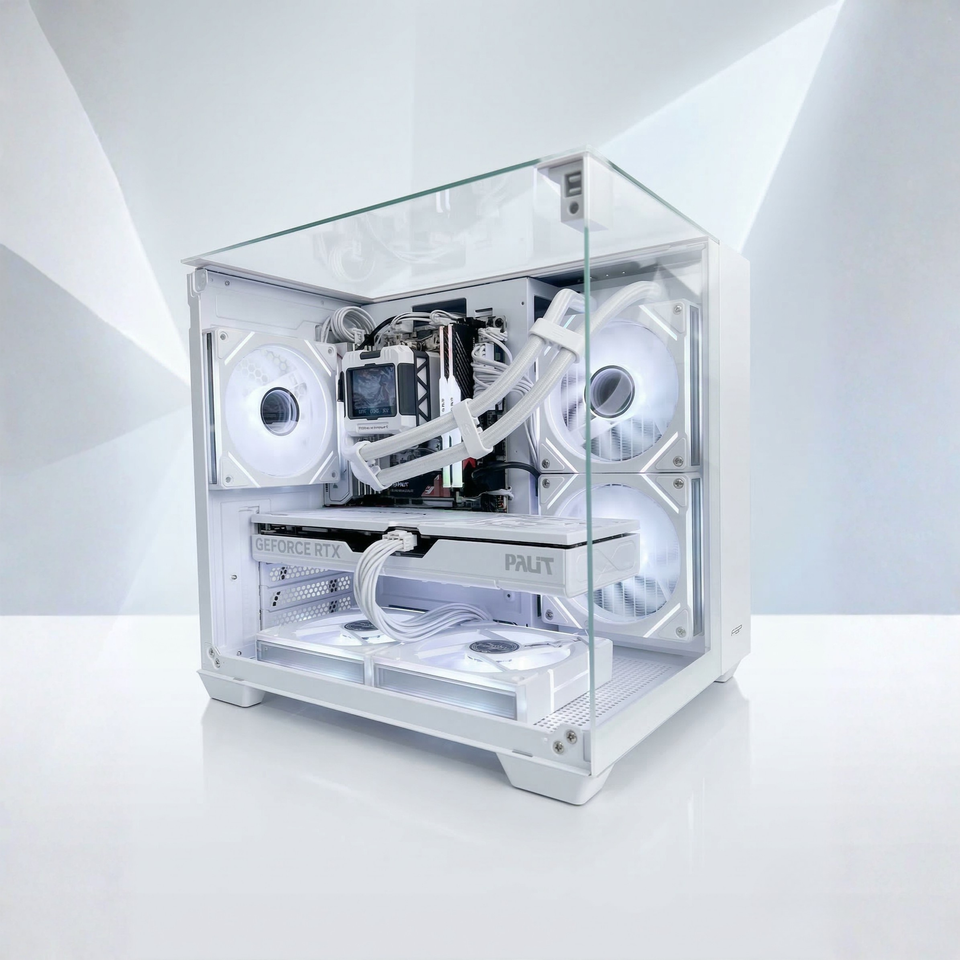 TOPAZ SNOW PC - RTX 5070/5070 Ti - Ryzen 7-7700/7800X3D - 32GB DDR5 - 1TB SSD