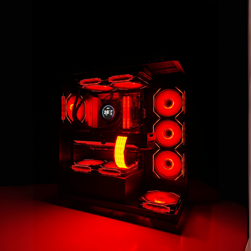 ❄️WINTER SALE❄️ Dark Fusion PC – RTX 5070/5070 Ti/5080 - R7-7800X3D & 9950X3D