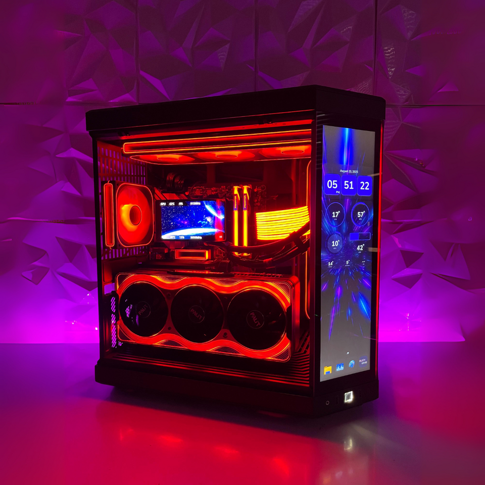 HYTE Y70 TOUCH PC - RTX 5090 - RYZEN 7800X3D - 9950X3D & INTEL ULTRA