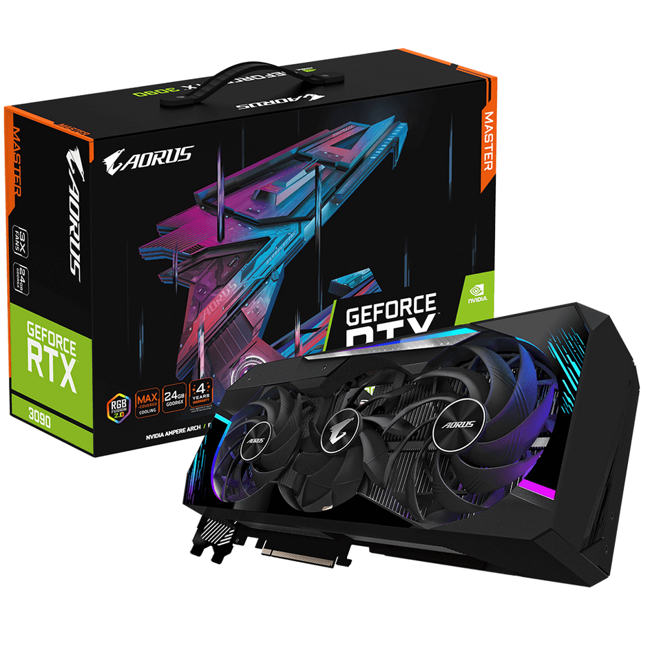 (ETA 12/05) GIgabyte AORUS Nvidia RTX 3090 Master 24GB G6X Graphics Card | 2Y WTY