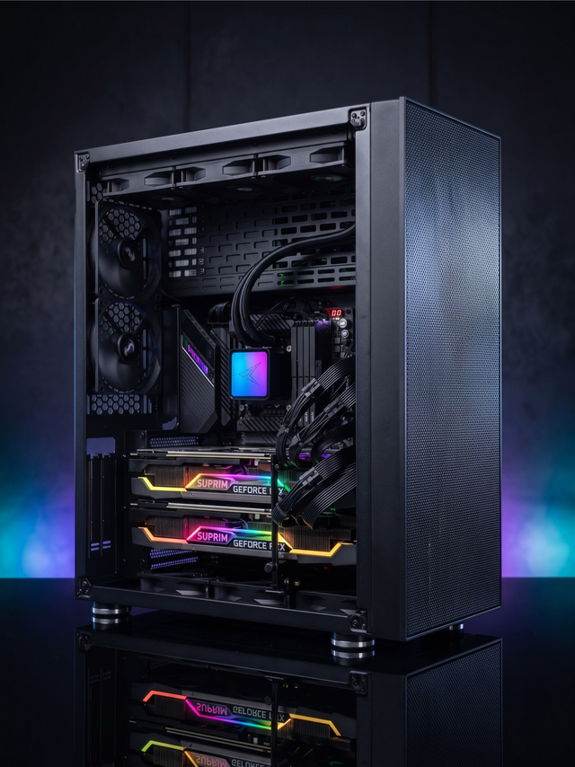 CHINOOK AI AGENT PC - Intel i9 - 2 x RTX 3090 48GB - 64GB RAM - 2TB SSD - 1500W