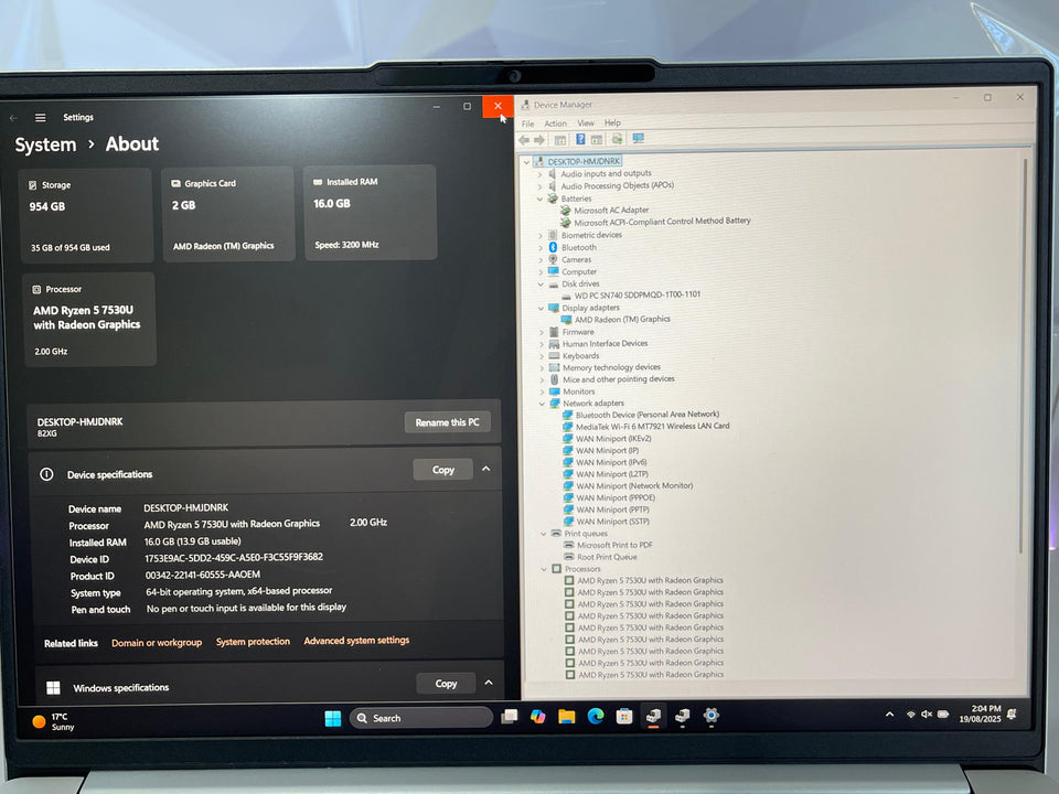 (FREE SHIP) Lenovo Slim 5 Laptop - Ryzen 5 7530U - 16GB DDR5 - 1TB SSD - FHD+ IPS