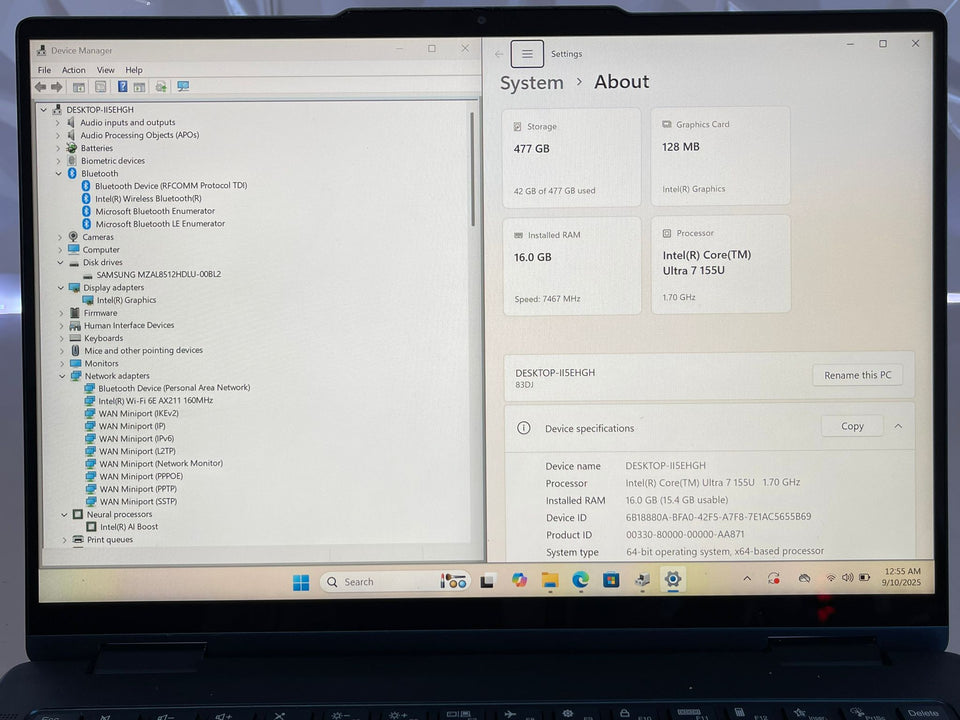 (FREE SHIP) Lenovo Yoga 7 TS Laptop - Ultra 7 155U - 16GB DDR5 - 512GB SSD - FHD+ IPS