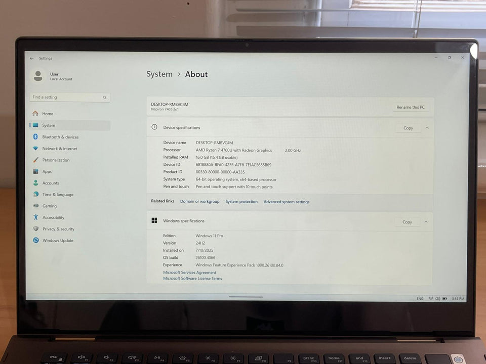 🔥BLACK FRIDAY🔥Dell Inspiron 2 in 1 - Ryzen 7-4700U - 16GB RAM - 512GB SSD - FHD TS