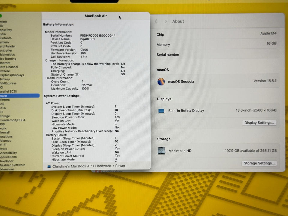 🔥BLACK FRIDAY🔥Macbook Air 13 2025 - M4 CPU - 16GB RAM - 256GB SSD - 4 Cycles