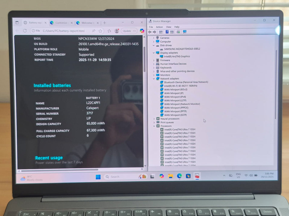 Lenovo Yoga Slim 7i - Intel Core Ultra 7 155H - 16GB RAM - 1TB SSD - OLED Display - 100% Battery