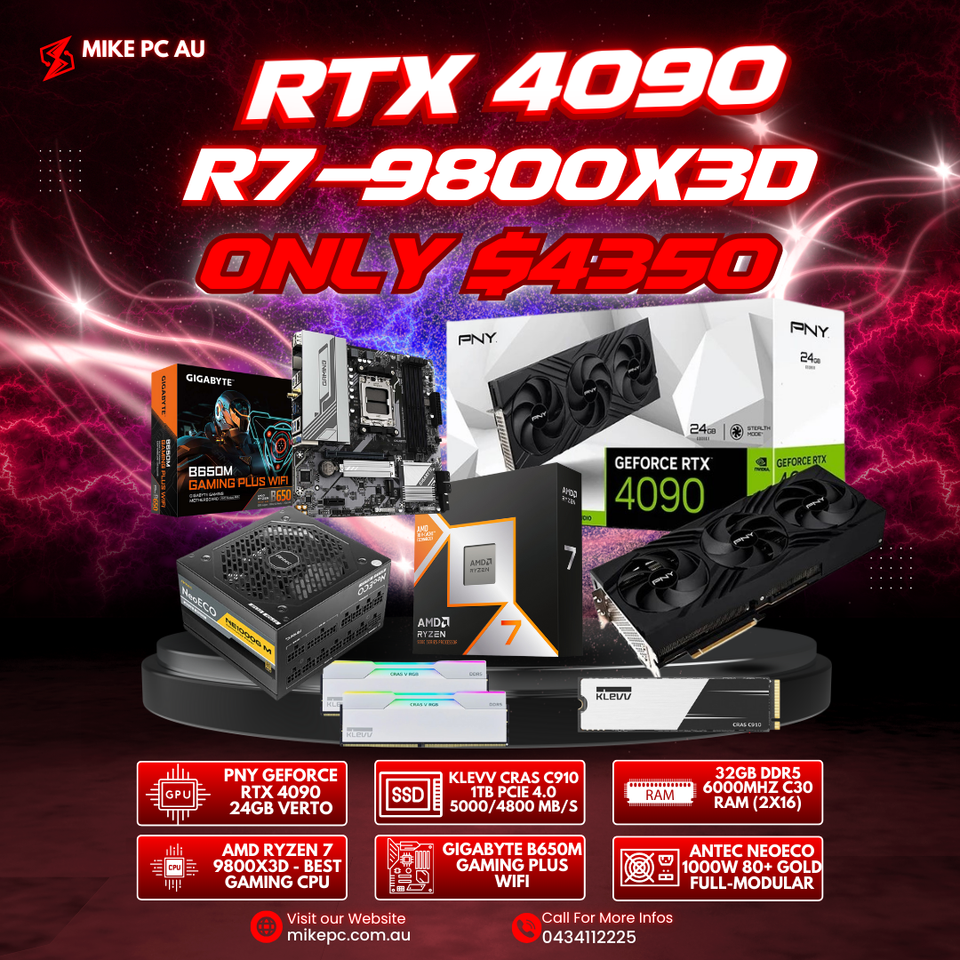 (BLACK FRIDAY BUNDLE DEAL) RTX 4090 - 9800X3D - 32GB RAM - 1TB SSD - 1000W