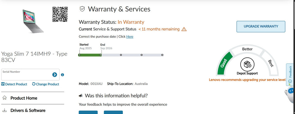 Lenovo Yoga Slim 7 - Ultra 7 155H - 32GB LDDR5X - 1TB SSD - 100% Battery - WTY 09/2026